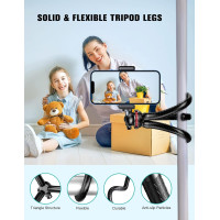 Штатив CIRYCASE 30Q для телефону з бездротовим пультом керування, що обертається на 360°, коричневий (my-19145) Штатив CIRYCASE 30Q для телефону з бездротовим пультом керування, що обертається на 360°, коричневий (my-19145)