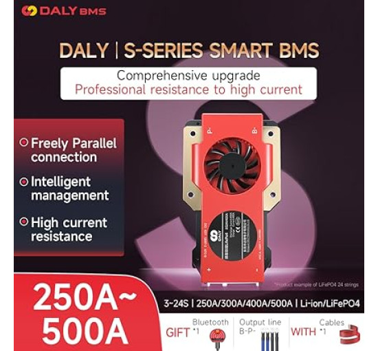 Система управления заряда аккумулятора, печатная плата с модулем Bluetooth HiXiMi LiFePO4 BMS 16S 48 В 250 А, 3,2 В (my-19134)