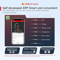 Система управления заряда аккумулятора, печатная плата с модулем Bluetooth HiXiMi LiFePO4 BMS 16S 48 В 250 А, 3,2 В (my-19134)