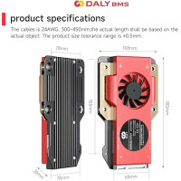 Система управления заряда аккумулятора, печатная плата с модулем Bluetooth HiXiMi LiFePO4 BMS 16S 48 В 250 А, 3,2 В (my-19134)