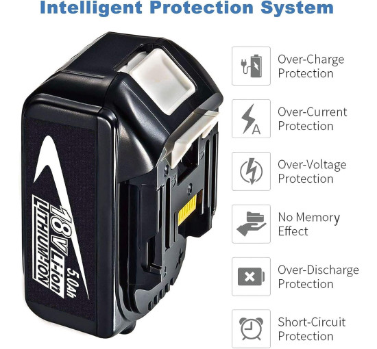 Змінний акумулятор Goodexo для Makita 18 Ст, чорний (my-19121)