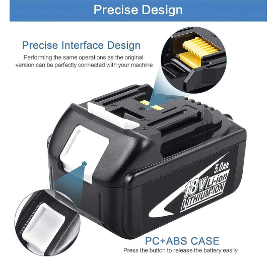 Змінний акумулятор Goodexo для Makita 18 Ст, чорний (my-19121)