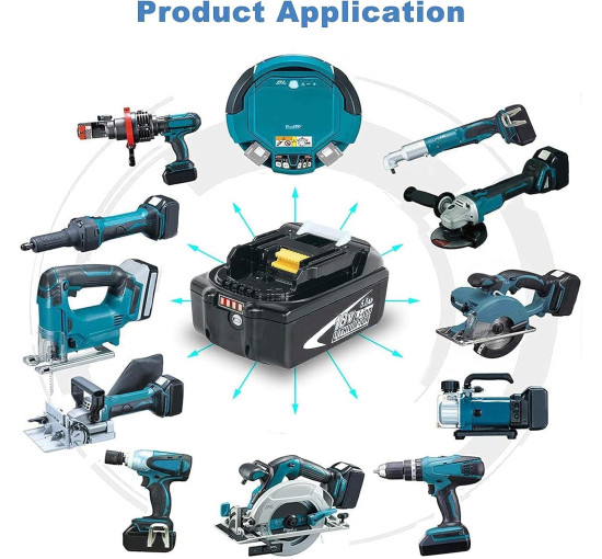 Змінний акумулятор Goodexo для Makita 18 Ст, чорний (my-19121)