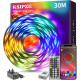 Светодиодная лента KSIPZE ST51_K2430 длиной 30 м с RGB-подсветкой и синхронизацией цветов, с пультом ДУ (my-19097) Светодиодная лента KSIPZE ST51_K2430 длиной 30 м с RGB-подсветкой и синхронизацией цветов, с пультом ДУ (my-19097)