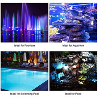 Світлодіодний світильник GreenSun D085-GB1-CYF1 для садового ставка, комплект з 4 шт., чорний (my-19096)