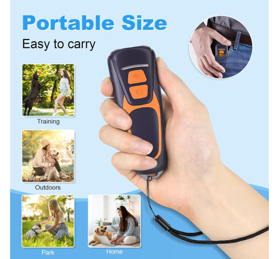 Ультразвуковое устройство против лая собак Afoddon Q01, черный (my-19174)