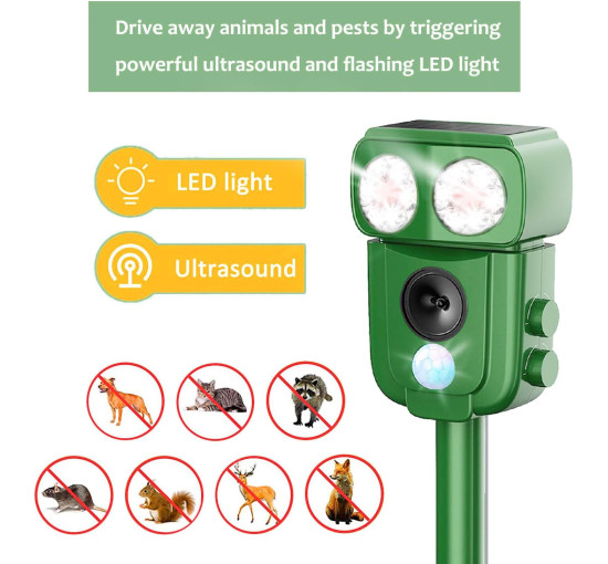 Ультразвуковий відлякувач кішок LEMENG R201 (my-19160)