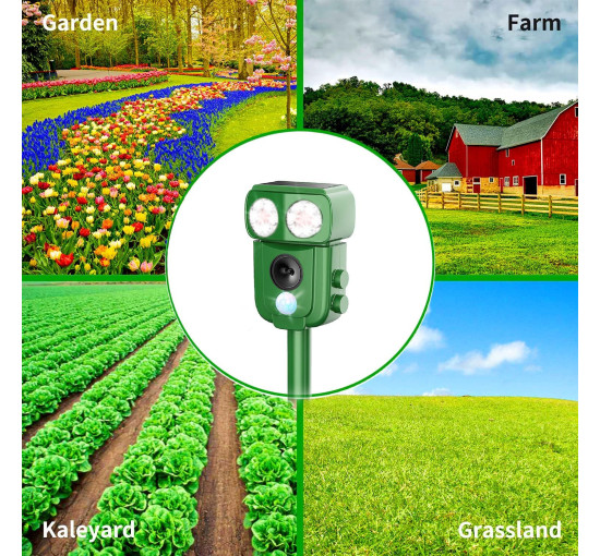 Ультразвуковий відлякувач кішок LEMENG R201 (my-19160)