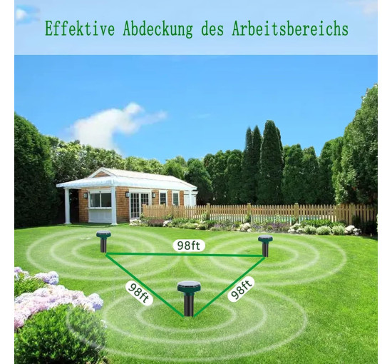 Ультразвуковий відлякувач кротів ALOONEN NFHD88DV, упаковка з 6 штук (my-19182)