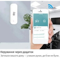 Умный датчик температуры и влажности WiFi Aubess Tuya Smart Life гигрометр термометр (my-19184)