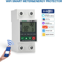 Розумний лічильник електроенергії WEBN OPWTY-63 WiFi, однофазний, з DIN-рейкою, 63 А, 230 В (my-19168)