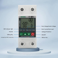 Умный счётчик электроэнергии WEBN ‎OPWTY-63 WiFi, однофазный, с DIN-рейкой, 63 А, 230 В (my-19168)