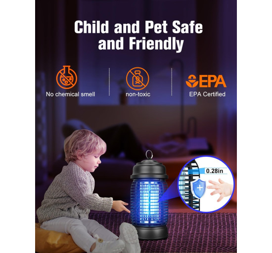 Знищувач комах DEEZEE, 4200 В, 20 Вт (my-19189)