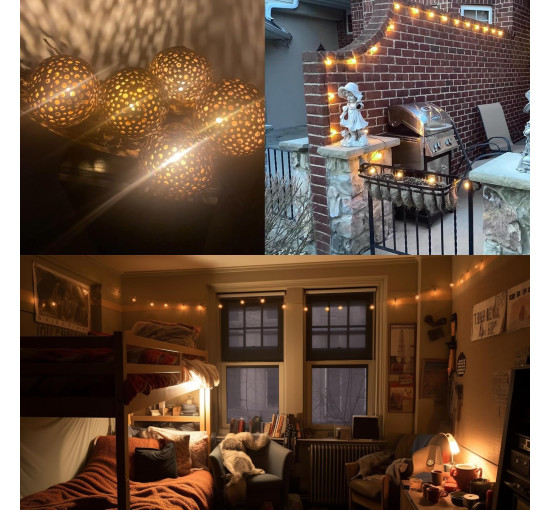 Упаковка з 25 світлодіодних лампочок Hcnew G40 1 Вт E12 220 В (my-19122)