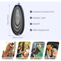 Пристрій для контролю гавкання собаки Decoration, з однією кнопкою, акумулятор 1200 мА·год (my-19167)