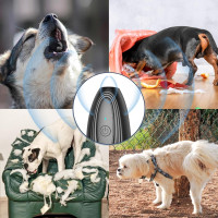 Пристрій для контролю гавкання собаки Decoration, з однією кнопкою, акумулятор 1200 мА·год (my-19167)