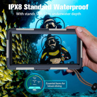 Чохол водонепроникний MKERED QSK2-NW-L-LC для телефону 7,0 дюймів, синій з помаранчевим (my-19105) Чохол водонепроникний MKERED QSK2-NW-L-LC для телефону 7,0 дюймів, синій з помаранчевим (my-19105)