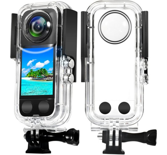 Водонепроницаемый чехол VOLOHAS SAD для экшн-камеры Insta360 X3, темно-серый (my-19131) Водонепроницаемый чехол VOLOHAS SAD для экшн-камеры Insta360 X3, темно-серый (my-19131)