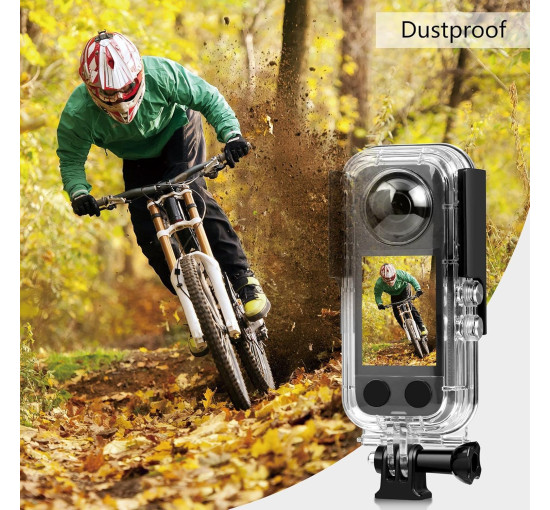 Водонепроницаемый чехол VOLOHAS SAD для экшн-камеры Insta360 X3, темно-серый (my-19131)