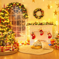 100 світлодіодних лампочок JXLEDAYY 10M у формі кулі на батарейках з дистанційним керуванням, теплий білий (my-20205)