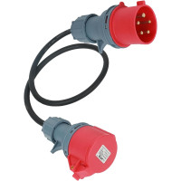 Адаптер Lomhyve HF-012 32 А на 16 А 1,5 метри, червоний (my-20105)
