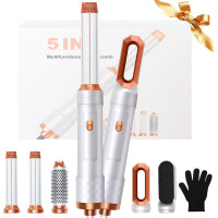 Аерограф UKYITU 1000 Вт з функцією сушіння, завивки та випрямлення волосся, білий (my-20081)