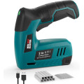 Аккумуляторный степлер NEU MASTER NTC0115, электрический степлер 2-в-1 на 4 В с зарядным кабелем, зеленый (my-20006)