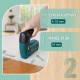 Аккумуляторный степлер NEU MASTER NTC0115, электрический степлер 2-в-1 на 4 В с зарядным кабелем, зеленый (my-20006)