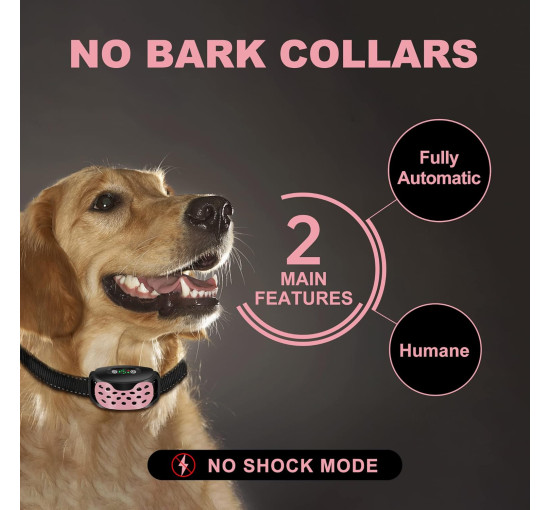 Антилайный ошейник IHPUKIDI без электрошока, розовый (my-20188)