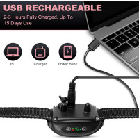 Антилайновий нашийник IHPUKIDI без електрошоку, рожевий (my-20188)