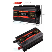 Авто інвертор перетворювач напруги з LCD екраном 1500 W (my-20103)