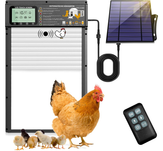 Автоматическая дверь XRDZYXGS XR-JM001 для курятника, белый (my-20093)