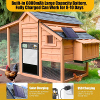 Автоматическая дверь XRDZYXGS XR-JM001 для курятника, белый (my-20093)