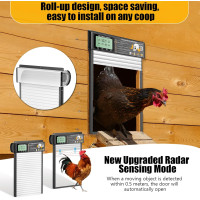 Автоматическая дверь XRDZYXGS XR-JM001 для курятника, белый (my-20093)