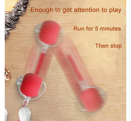 Автоматична інтерактивна іграшка, що котиться, BLUEYPET BL2412-cat для кішок, червоний (my-20087)