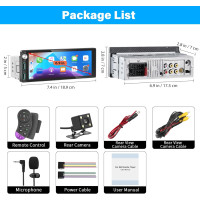 Автомобильная стереосистема LSLYA 680 1 Din 6,9-дюймов (my-20083)