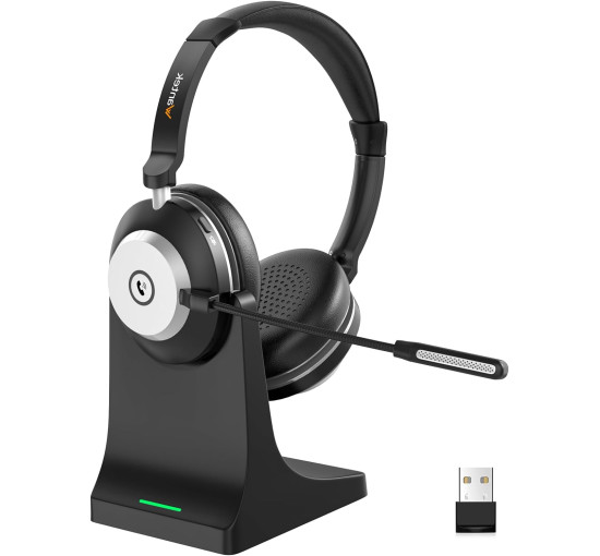 Беспроводная гарнитура Wantek BT-88 с микрофоном для ПК с шумоподавлением, черный (my-20002)