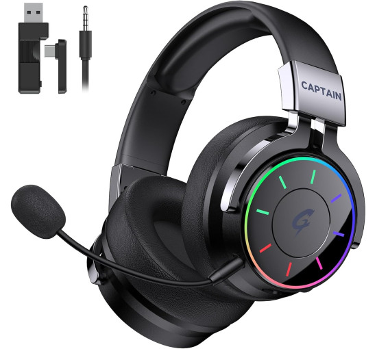 Бездротова ігрова гарнітура COOLV Spark04 2,4 ГГц, чорний (my-20111)