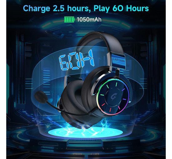 Бездротова ігрова гарнітура COOLV Spark04 2,4 ГГц, чорний (my-20111)