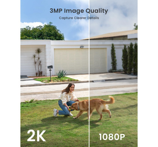 Беспроводная уличная камера видеонаблюдения ieGeek ZY-C1, 2K, 3 МП, черный (my-20052)