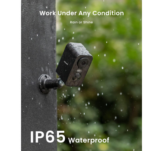 Беспроводная уличная камера видеонаблюдения ieGeek ZY-C1, 2K, 3 МП, черный (my-20052)