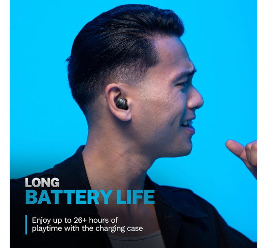 Бездротові навушники JLab Go Air Pop+ True Wireless, внутрішньоканальні, чорний (my-20141)