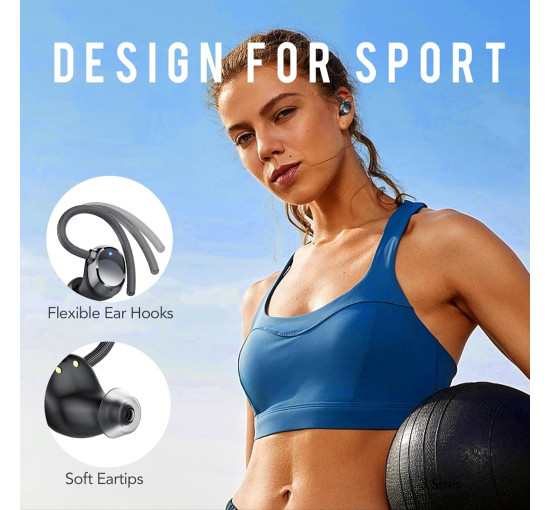 Бездротові навушники QXQ Q62, з двома HD-мікрофонами, чорний (my-20149)