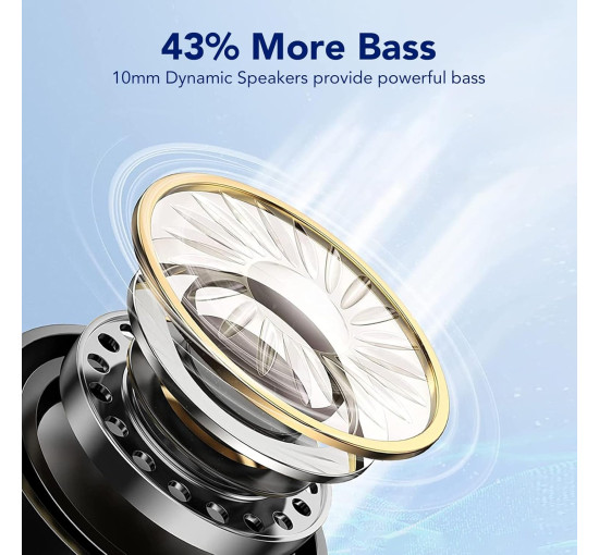 Бездротові навушники QXQ Q62, з двома HD-мікрофонами, чорний (my-20149)