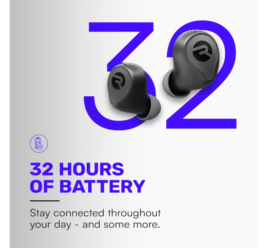 Бездротові навушники Raycon RBE726, вугільно-чорний (my-20158)