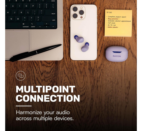 Бездротові навушники Raycon RBE726, вугільно-чорний (my-20158)