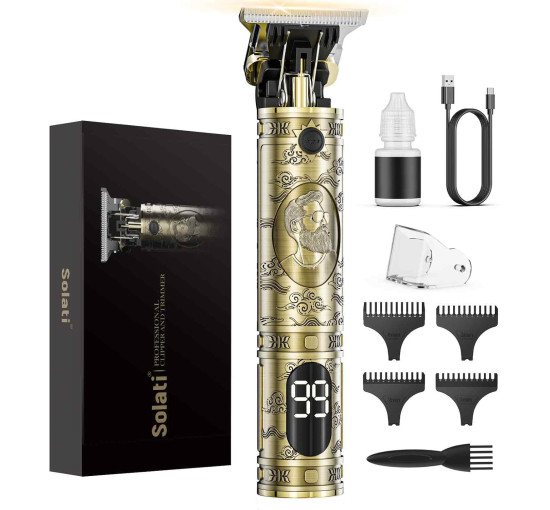 Беспроводные профессиональные триммеры для бороды с ЖК-дисплеем, аккумулятор 2500 мА·ч, 10 Вт (my-20018)