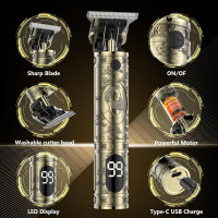 Бездротові професійні тримери для бороди з РК-дисплеєм, акумулятор 2500 мА·год, 10 Вт (my-20018)