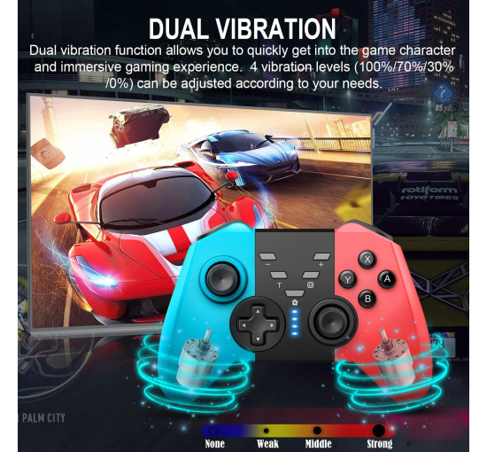 Беспроводной контроллер BIGBIG WON 8592, для Nintendo Switch, красно-синий (my-20175)