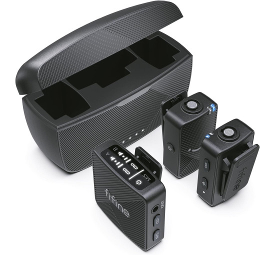 Бездротовий мікрофон FIFINE M9 для iPhone/Android/камери, чорний (my-20025)